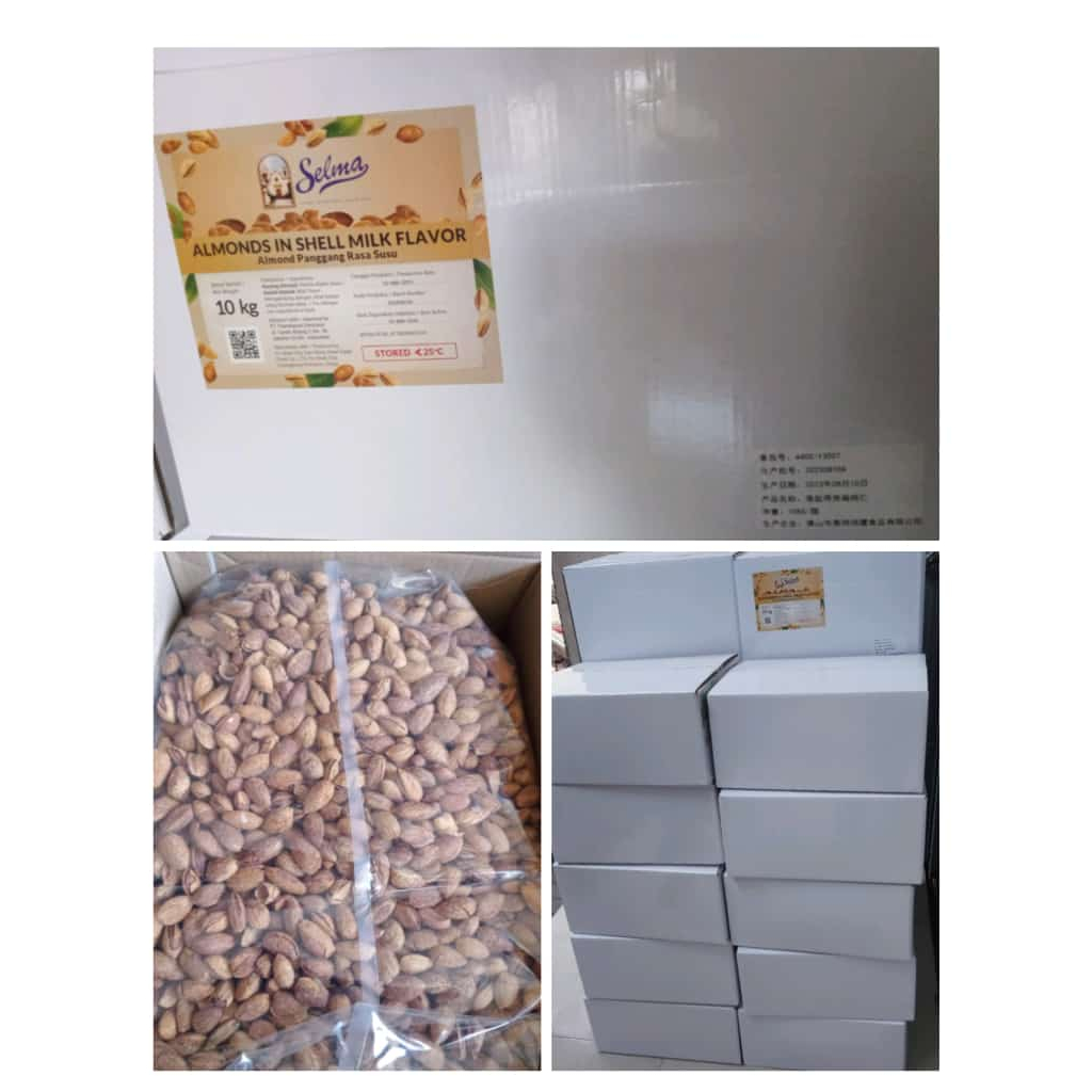 

kacang almond selma 10kg /kacang almond cangkang selma 10kg panggang