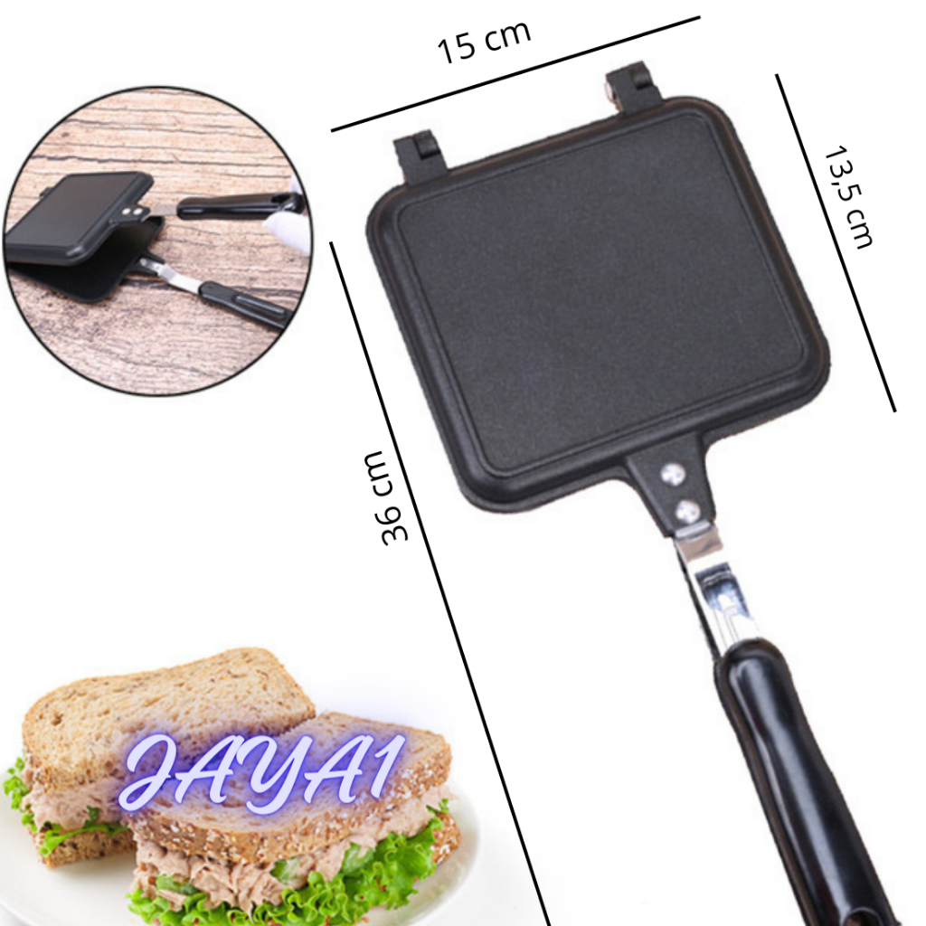 Sandwich Polos / Panggangan Roti Tawar Polos / Alat Panggang Roti / Sandwich Maker
