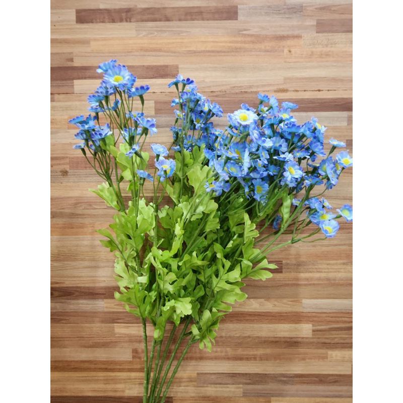 Bunga chamomile palsu buket plastik imitasi kecil dekorasi artificial hiasan