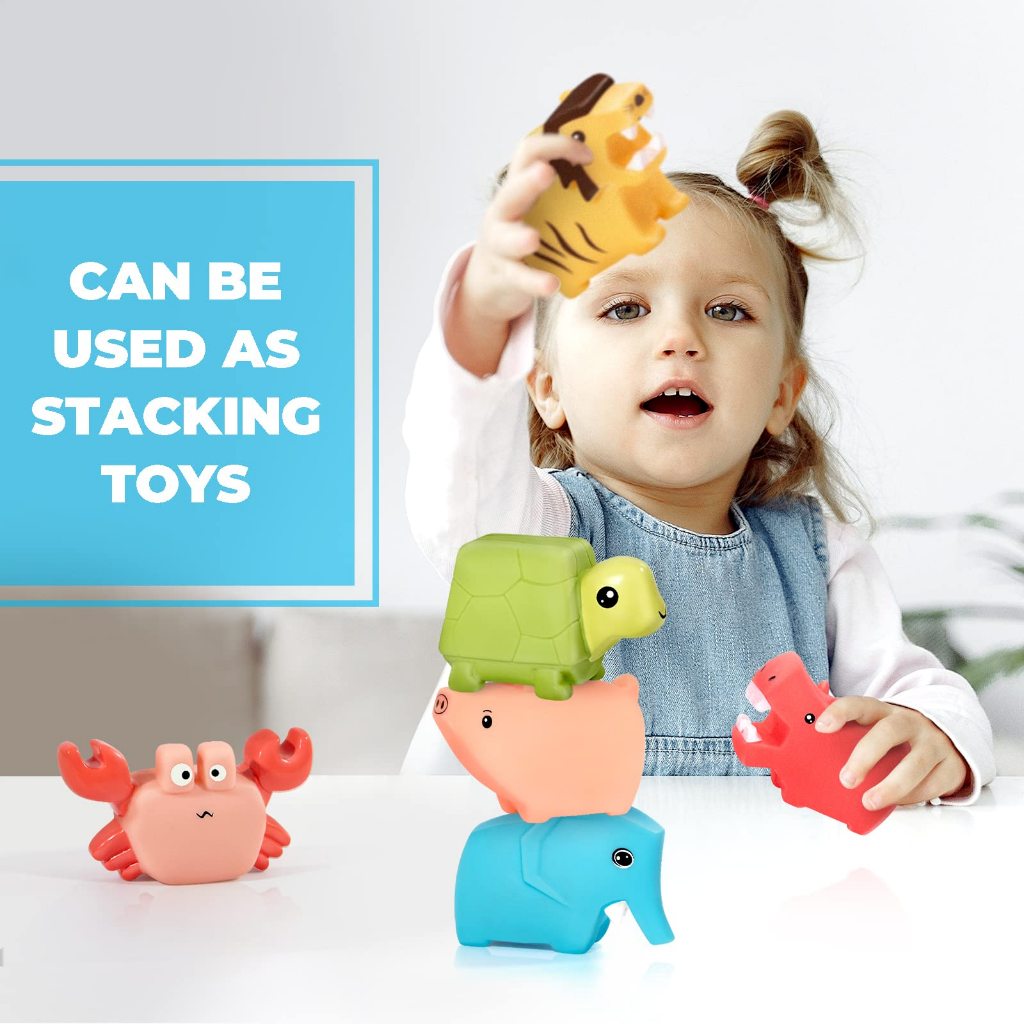 BISA COD Mainan Mandi Gratis Cetakan Untuk Balita 1-3, Mainan Bak Mandi Bayi Tanpa Lubang Mainan Bak Mandi Hewan Mudah Dibersihkan