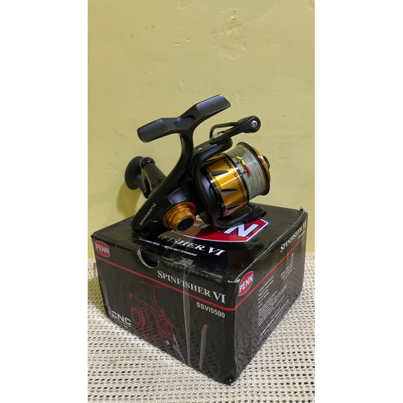 Reel penn spvi/ spinfisher 5500Vi second mulus jarang dipakai