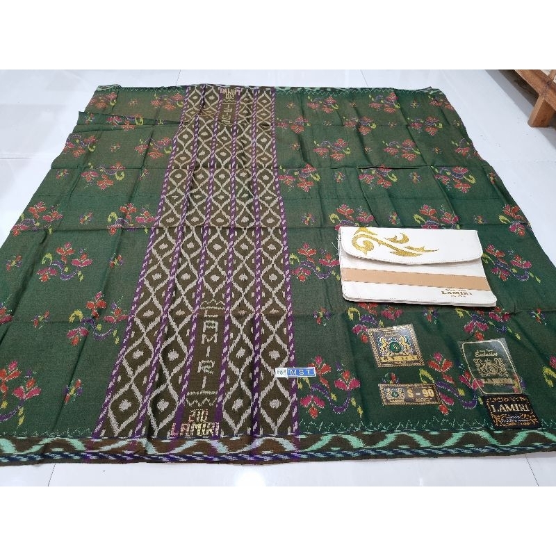 [12.12 BIG SALE] SARUNG LAMIRI KEMBANG MST S90 100% SUTRA ASLI JAHIT TENGAH KUALUTAS BATSAH TERMURAH