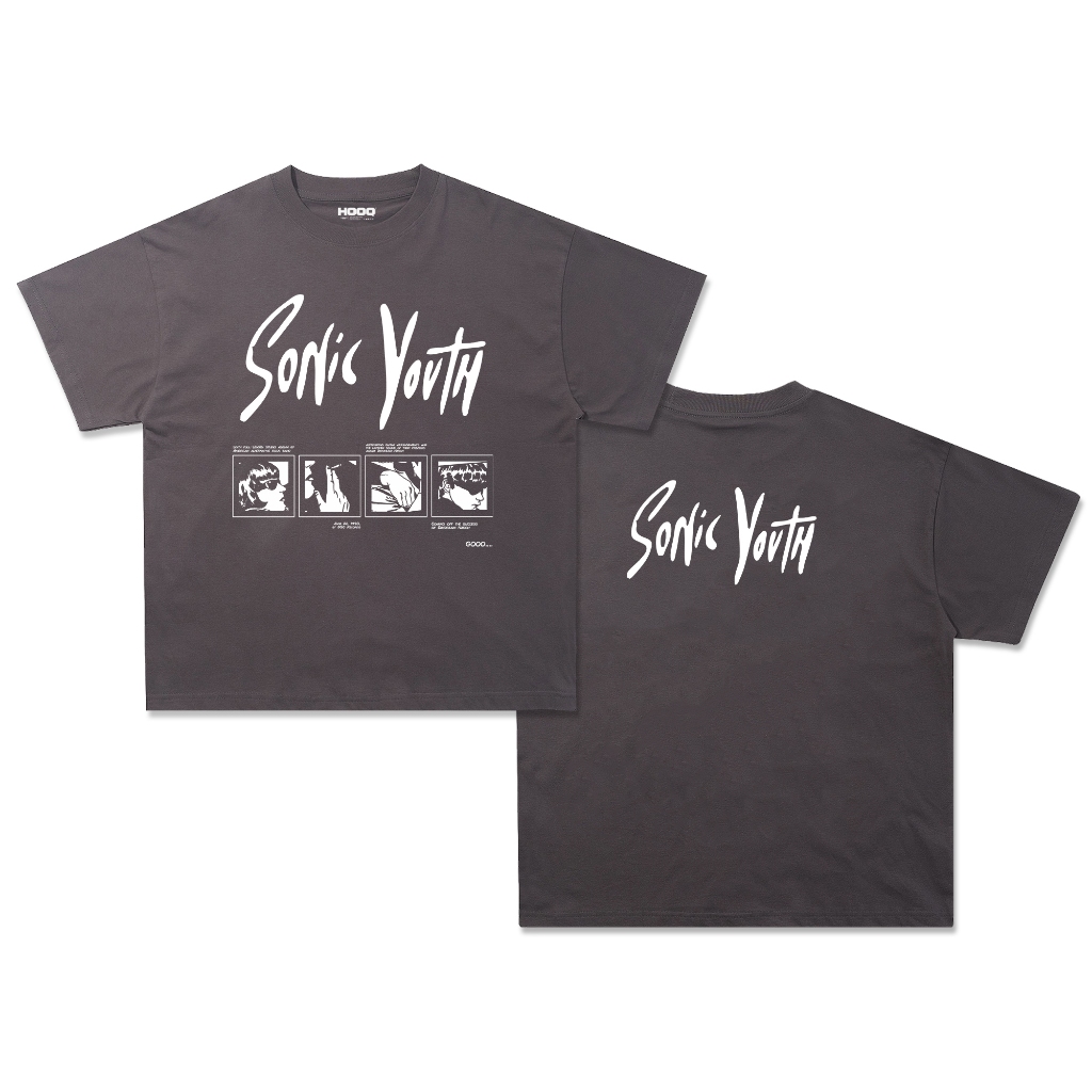 Kaos Band Sonic Youth Vintage Oversize Sonic Youth T-shirt