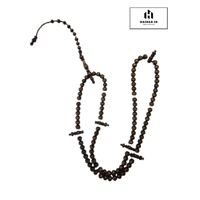 Tasbih TIJANI YUSER Gold - Tanpa RUMBAI - Asli YUSER Nusantara - 8mm