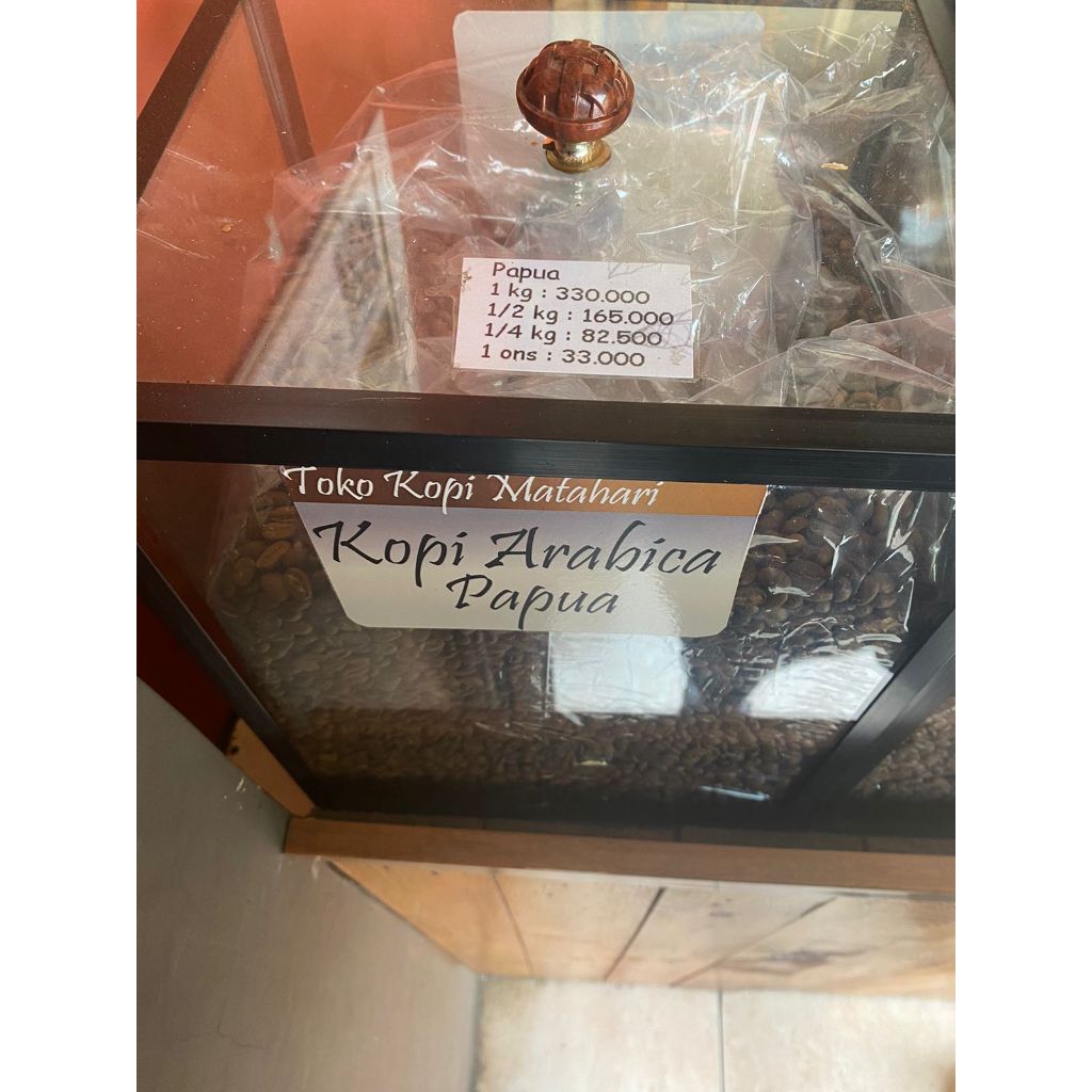 

Kopi Arabica Papua Cap Matahari 1kg