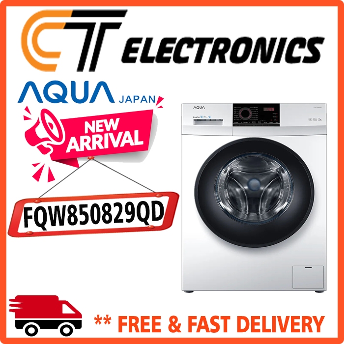 AQUA FQW-850829QD Mesin Cuci Front Loading 8.5KG FQW85029 FQW850829QD