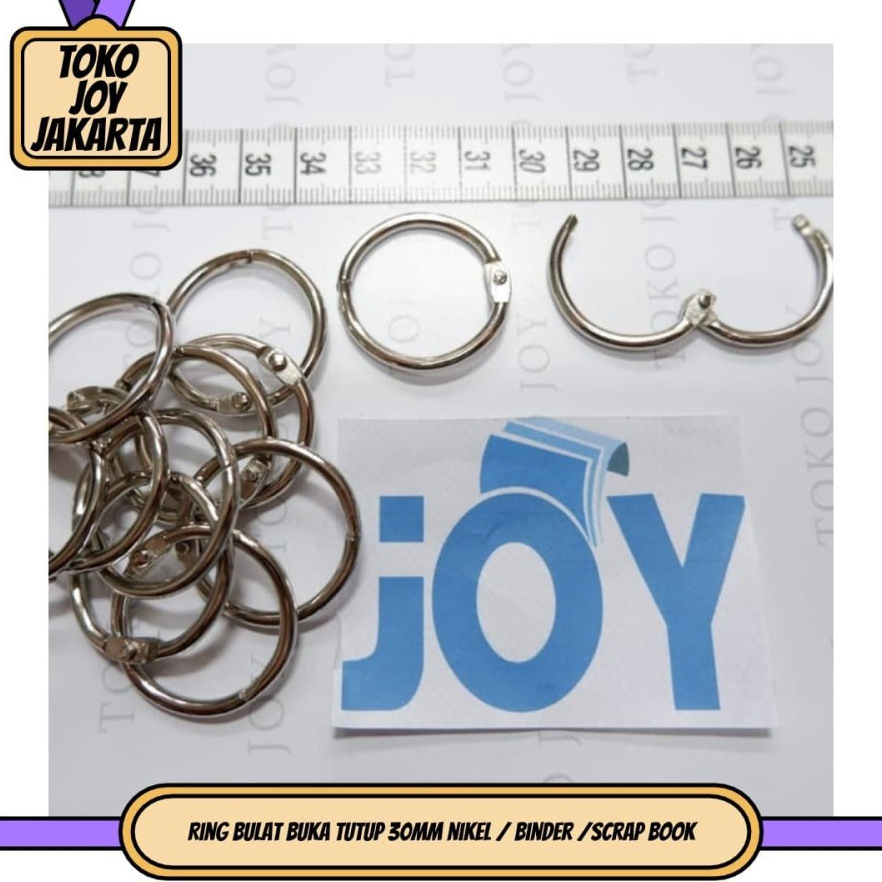 

Ready stock 100pcs RING BINDER 30MM Ring Buka Tutup Mekanik 3cm B06