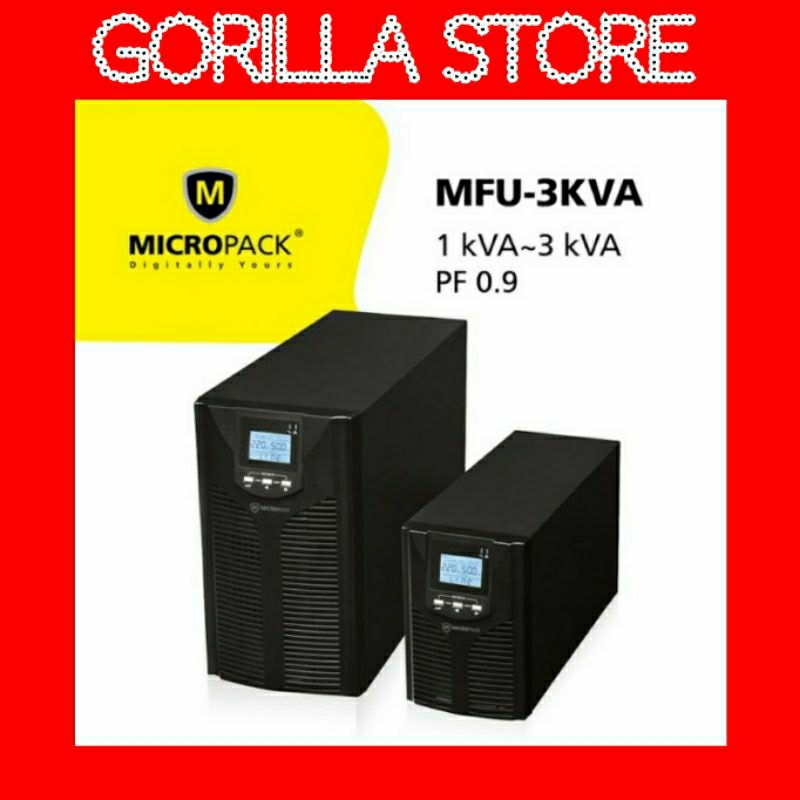 UPS Micropack Online Anti Petir 1KVA 900W - MFU-1KVA