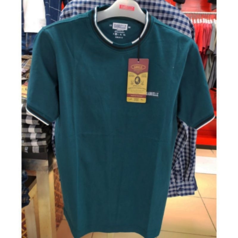 Kaos oblong pria Gabrielle jeans original mens BBHC279J1123M Tshirt santai hijau