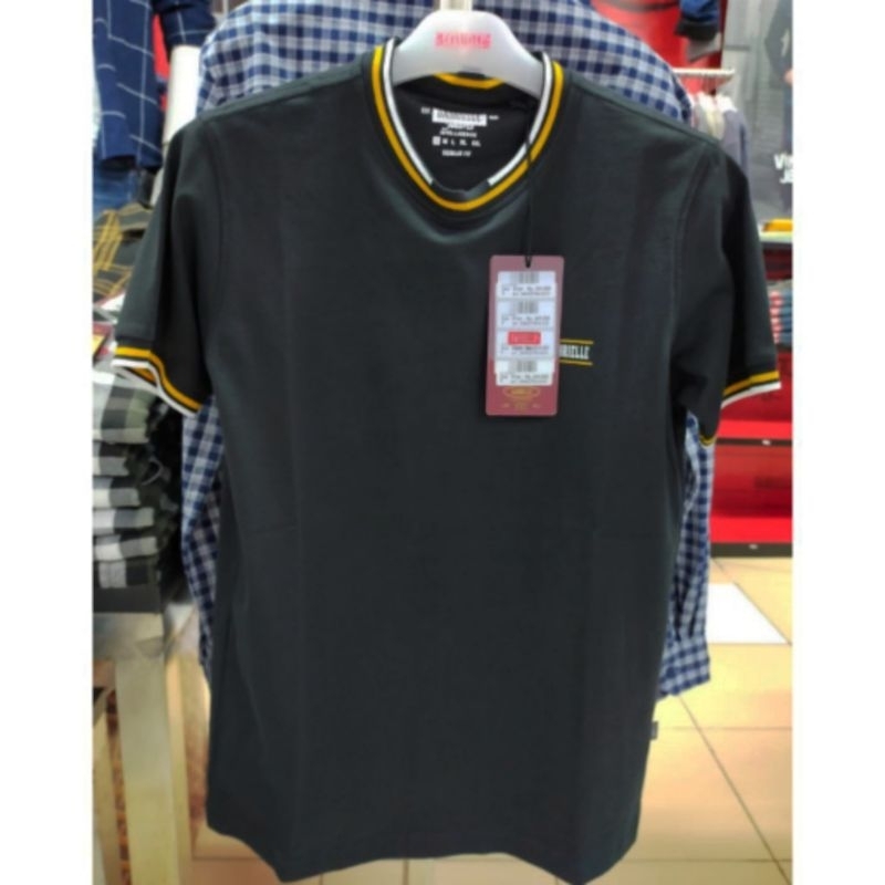 Tshirt kaos oblong pria Gabrielle jeans original mens BBHC279A1123S kaos santai hitam