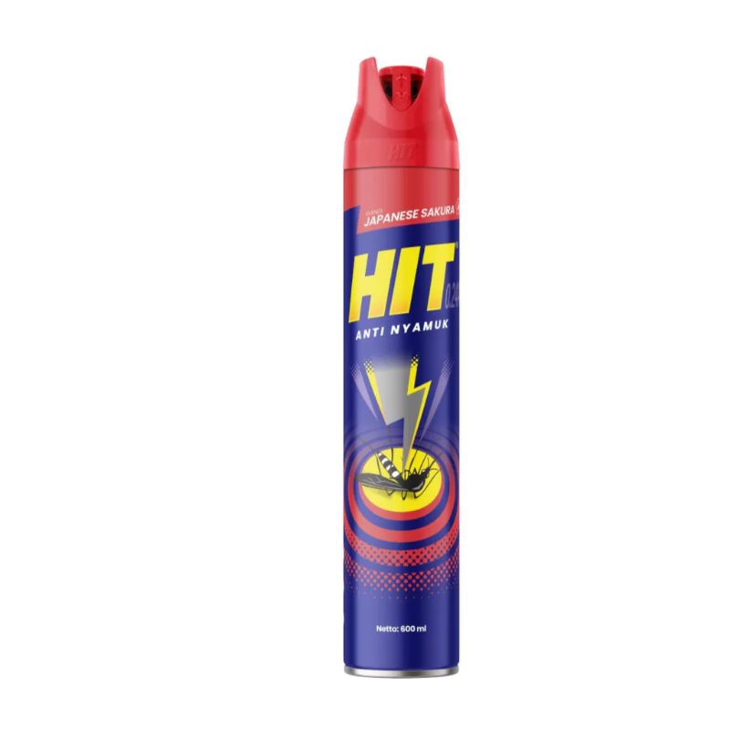 Hit Anti Nyamuk Fresh Citrus 600Ml, Hit Anti Nyamuk Pink Blossom 600Ml, Hit Anti Nyamuk Japanese Sak
