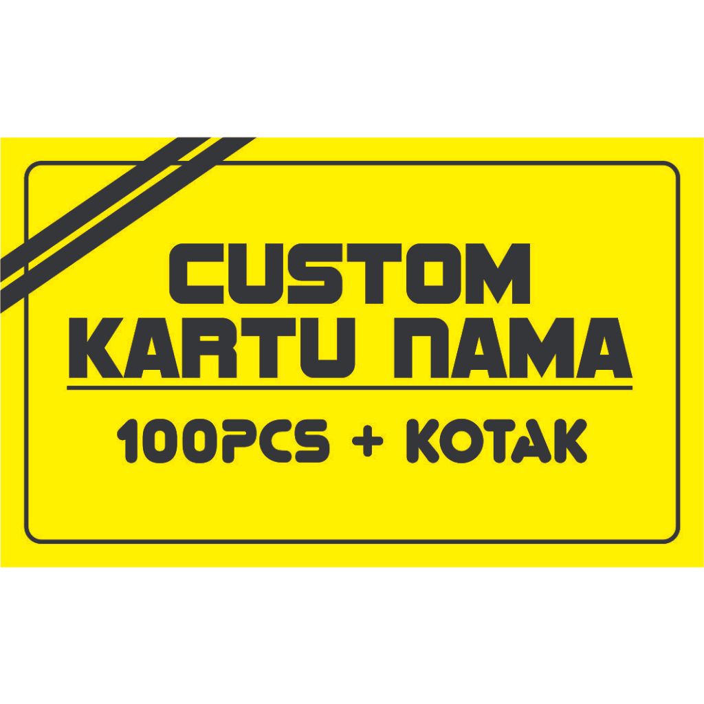

custom KARTU NAMA + kotak