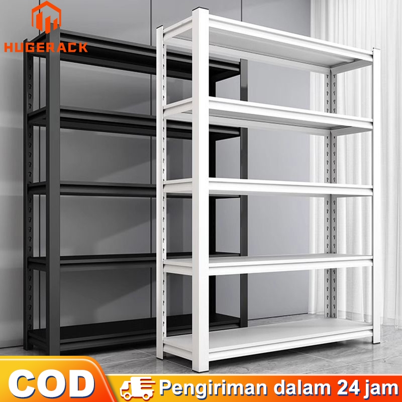 Rak besi 5 susun Rak Susun 120x180cm Rak gudang 5 Tingkat Rak barang 5 layer  Rak dapur 5 lapisan Rak 5 susun serbaguna