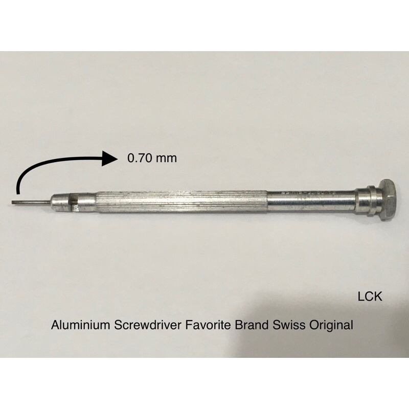 Aluminium Screwdriver Favorite Brand Swiss Made / Obeng Aluminium Jam Tangan 0.70 mm (Favorite Brand