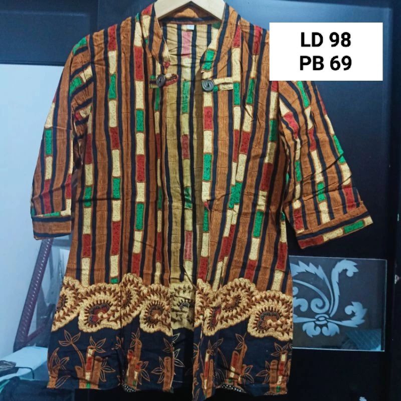 [PRELOVED] Pakaian Wanita | Cardigan Batik | Atasan Wanita | Baju Batik | Baju Kerja