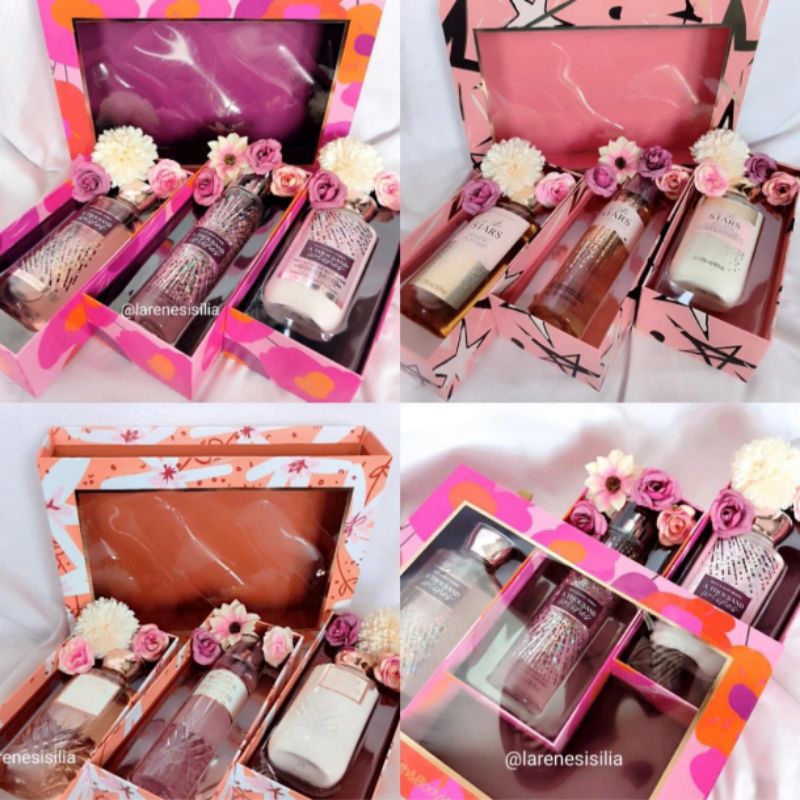 HAMPERS Bath Body Works ❤ Birthday ❤️ Seserahan Gift Set Trio