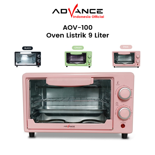 Oven Listrik Mini Advance AOV-100 9 Liter Api Atas dan Bawah