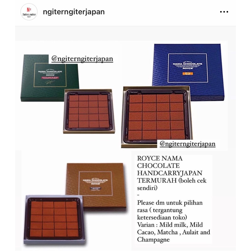 

ROYCE NAMA CHOCOLATE