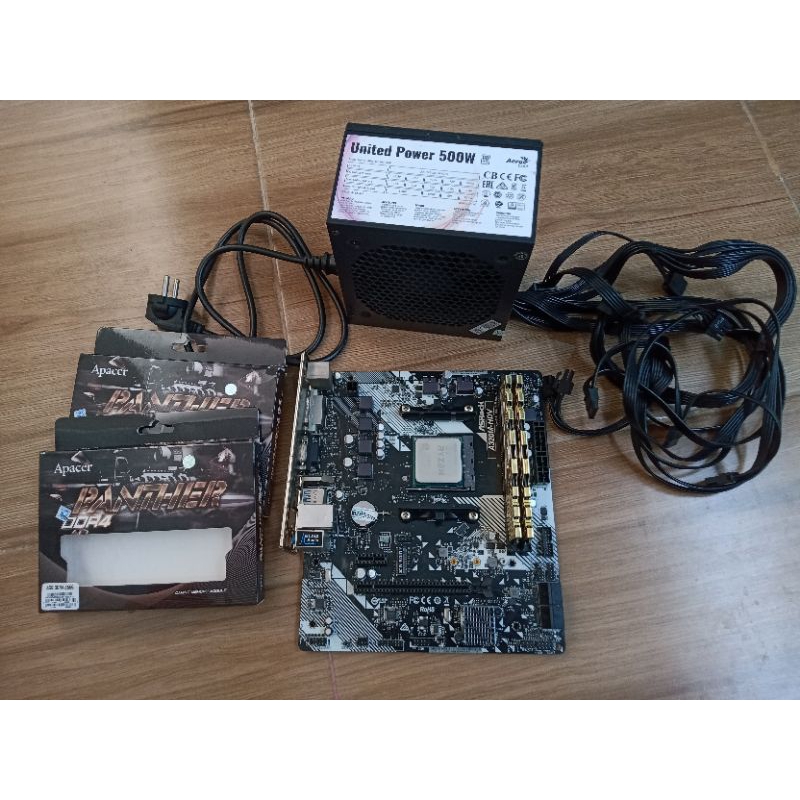 Paket Ryzen 3 2200g Mobo A320m Ram 8gb Apacher