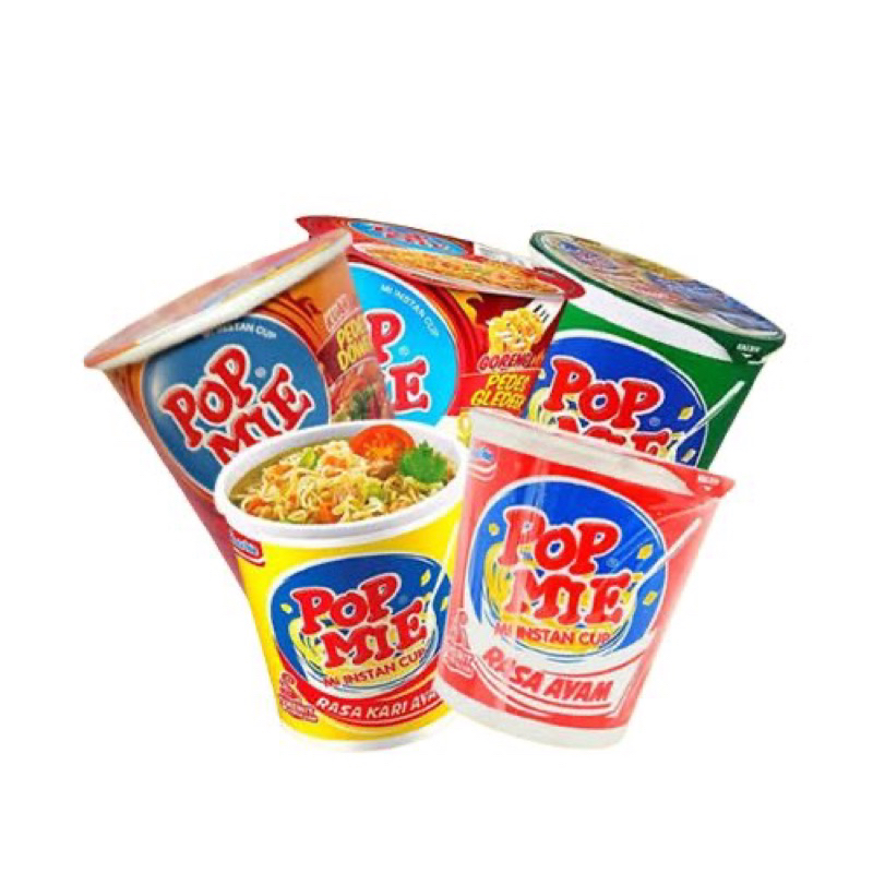 

POP MIE CUP rasa AYAM/ BASO/ KARI AYAM/ GORENG SPESIAL/ SOTO/ AYAM BAWANG/ PEDAS NDOWER/ PANSIT JONTOR 75gr