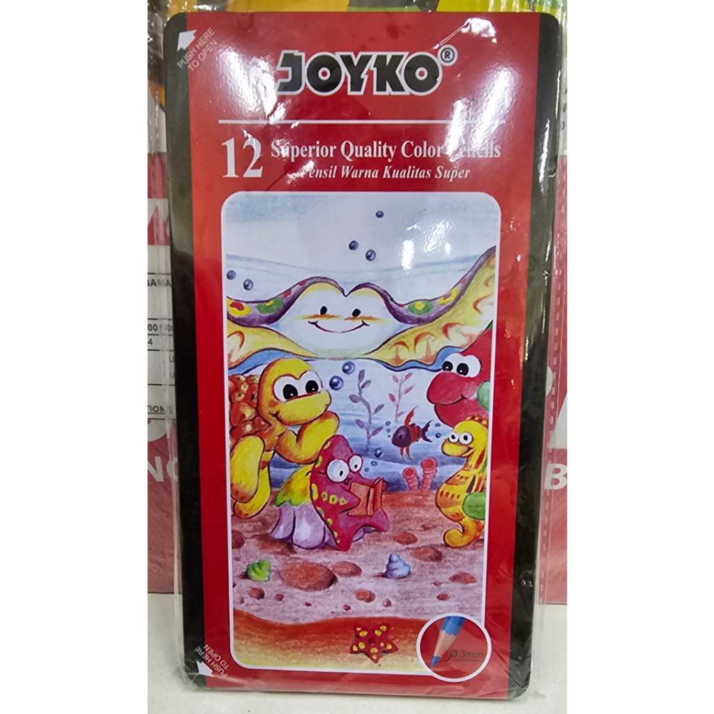 

PENSIL WARNA JOYKO 12 WARNA (METAL CASE)