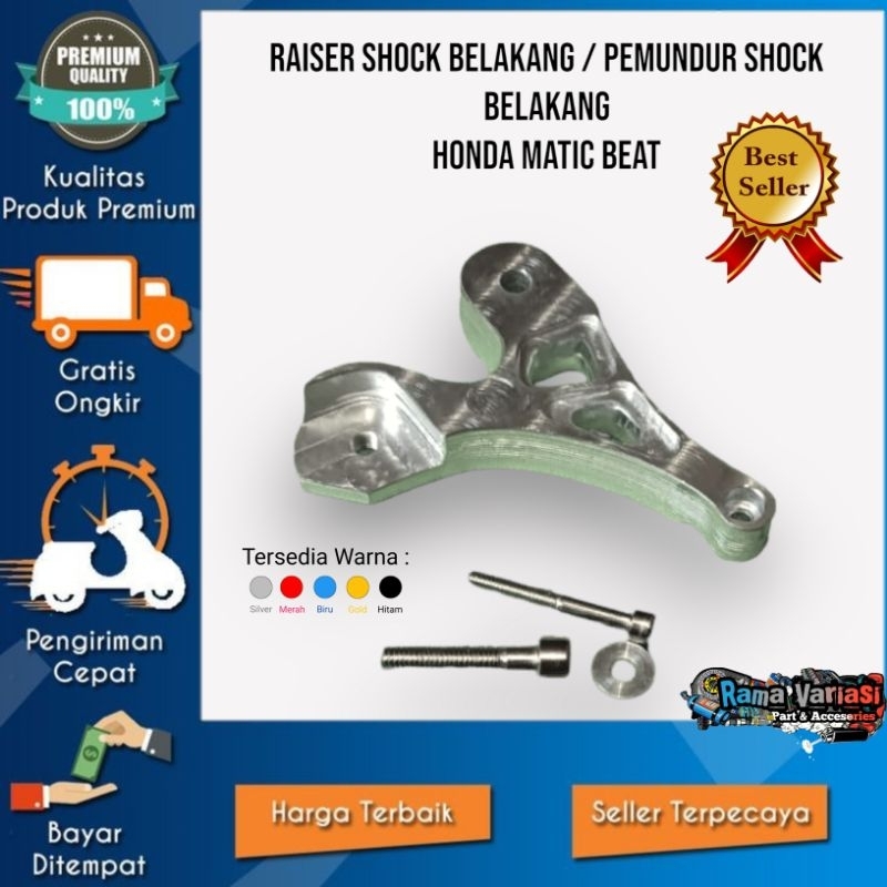 Raiser Shock Belakang / Pemundur Shock Belakang Honda Matic Beat Undur undur