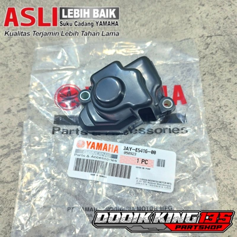 COVER TUTUP POMPA OLI SAMPING F1ZR FIZR FORCE1 ALFA SIGMA CHAMP ORIGINAL YAMAHA | 3AY-E5416-00
