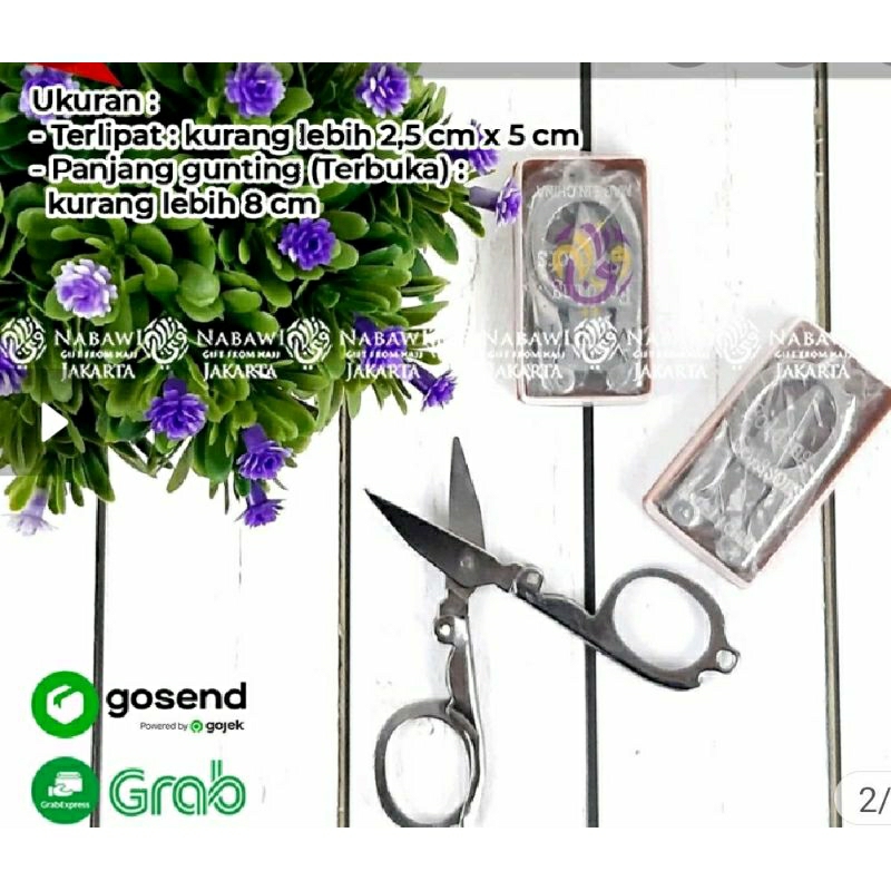 

Gunting kecil lipat stainless steel tajam serbaguna