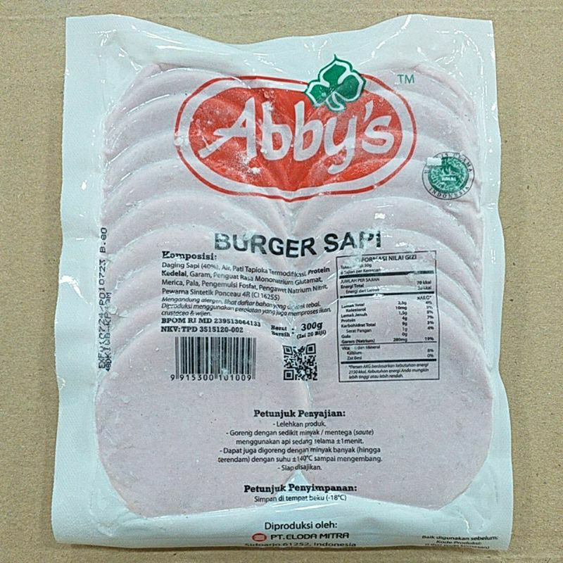 

Abbys Burger Sapi 20 Bj