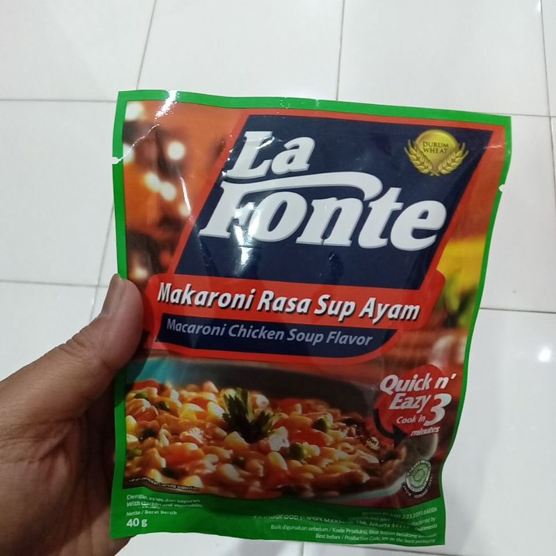 

Mahbubah - La Fonte 40 g Makaroni Rasa Sup Ayam