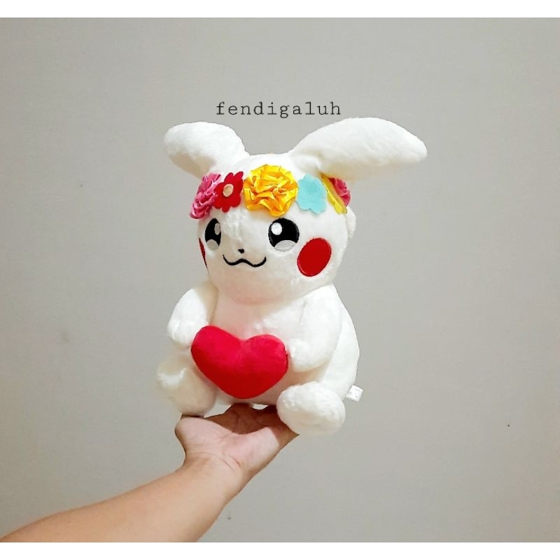 Pikachu Albino Cantik Bulu Lembut Original Size 30 cm/ Boneka Pikachu