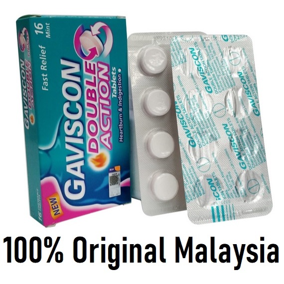 16 Chewies Tablet Gaviscon Double Action Liquid Pesakit Maagh Mah Maag