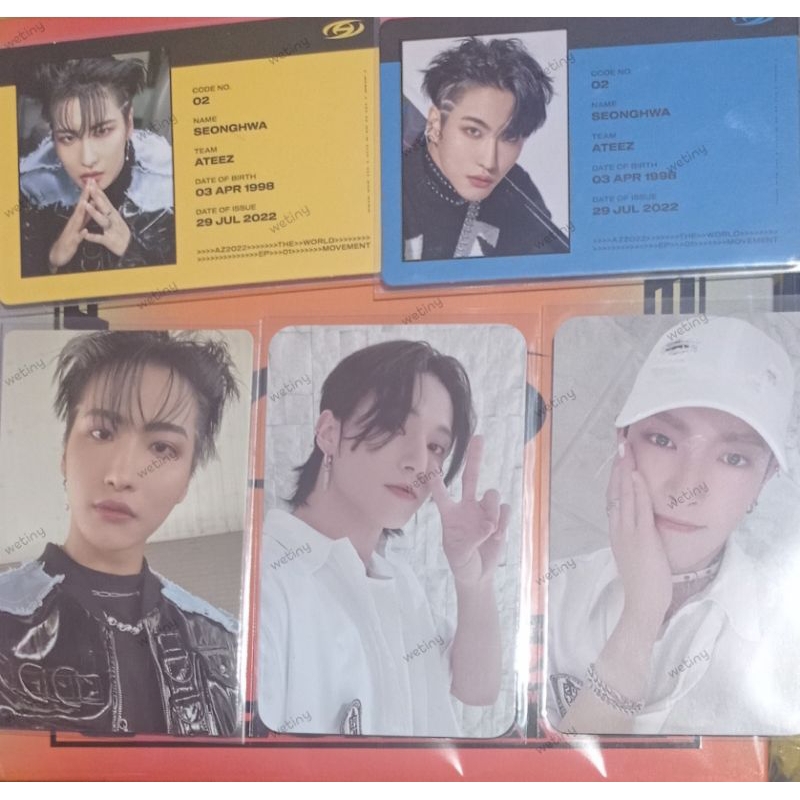[CLEARANCE SALE] ATEEZ PHOTOCARD ALBUM PLATFORM SEONGHWA HONGJOONG WOOYOUNG THE WORLD MOVEMENT OUTLA