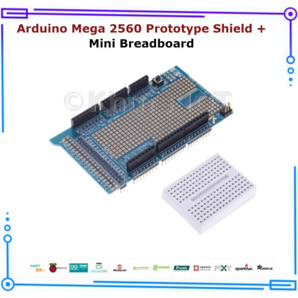 Arduino Mega 2560 Prototype Shield  Mini Breadboard Berkualitas