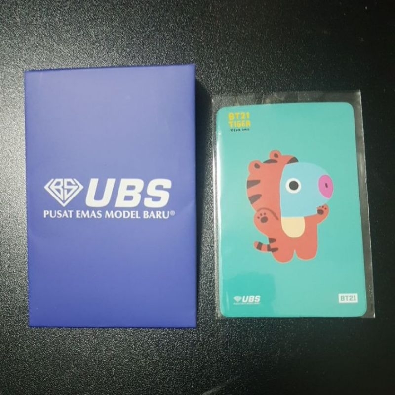 photocard BT21 Tiger Mang from UBS BTS Jhope
