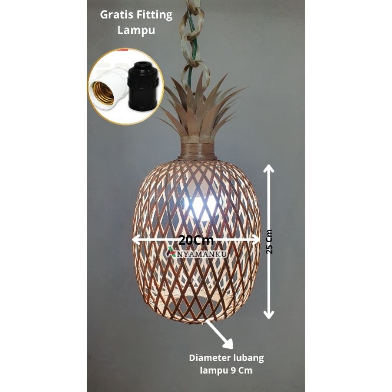 Kap lampu lampu hinis nanas/kap lampu caffe/kap lampu hottel/kap lampu resto/kap lampu custom/kap la