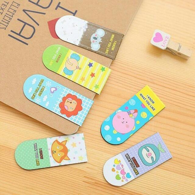 

PEMBATS BUKU MAGNET KARAKTER LEMBARAN ISI 20 PCS PEMBATAS/STICK NOTE MAGNET / BOOKMARK/STICKY NOTE MAGNET