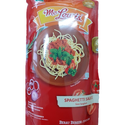 

Mc Lewis Pouch Spaghetti Sauce 310gr