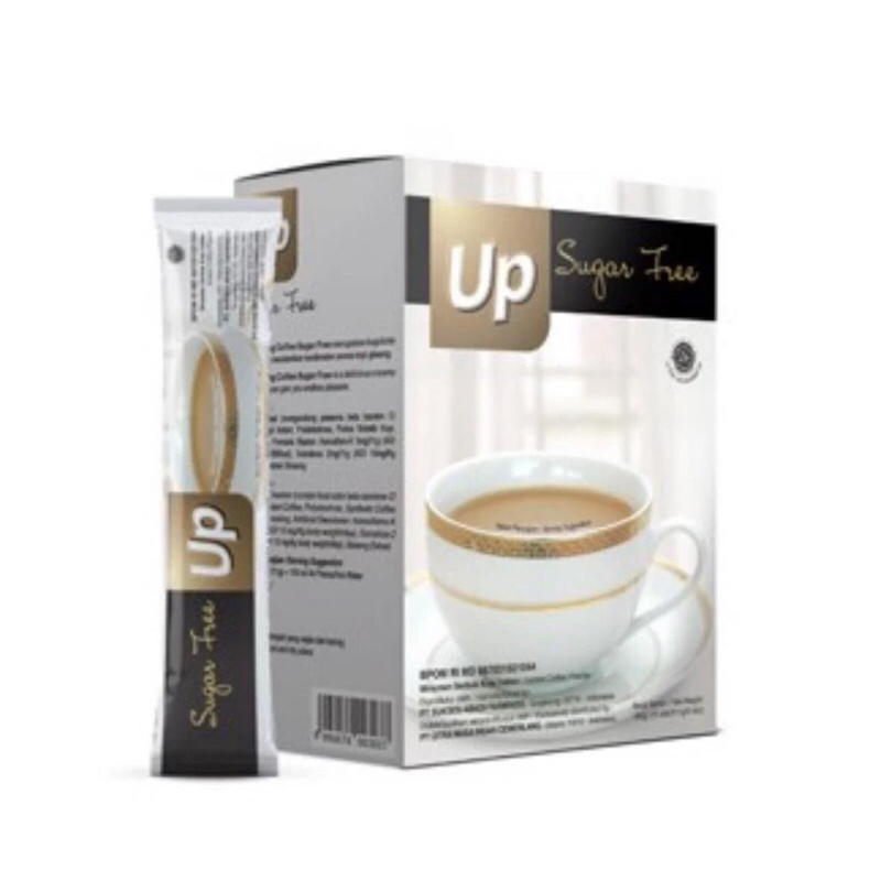 

UP GINSENG COFFEE SUGAR FREE (KOPI GINSENG CNI ASLI ORIGINAL) ISI 15 STICK