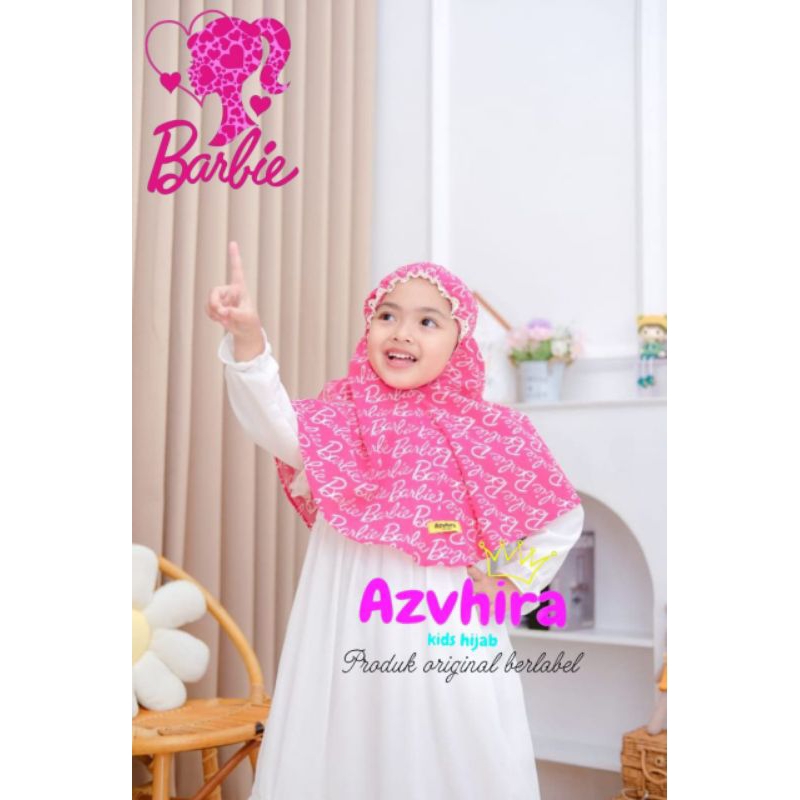 Hijab anak Azvhira barbie