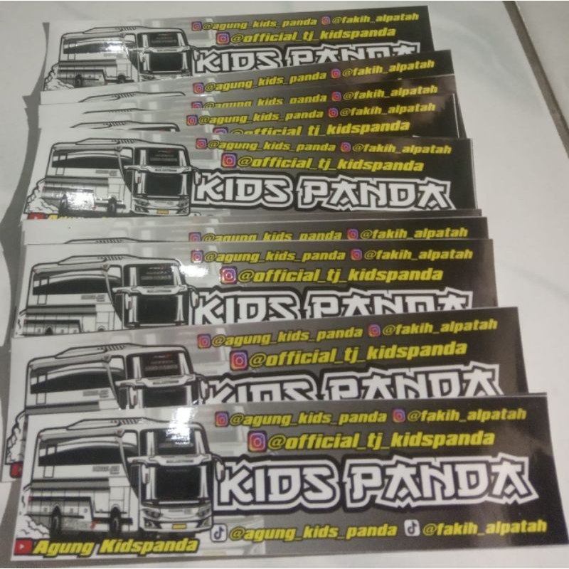 

harga per 1pcs stiker terbaru bus basuri Kids panda, Armagedon, Jupiter, Saturn dll