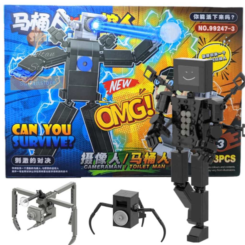 Moc Skibidi Toilet Audio Man Monitor Titan Robot Blok BALOK lego speakerman