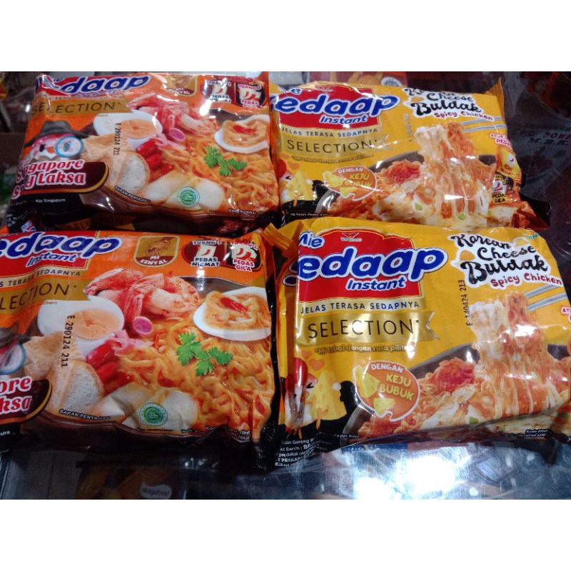 

Mi sedap laksa singapura dan kream chese
