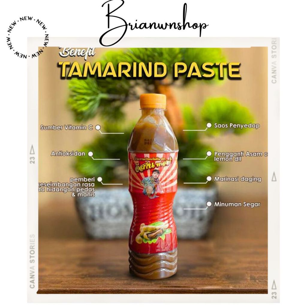 

BAYAR DITEMPAT ✅ TAMARIND SAUCE THAILAND | TAMARIN CHUMNAN | amarind Paste // Stock Baru Chumnan Thailand / Tamarind Paste / Asam✔ TERMURAH✔