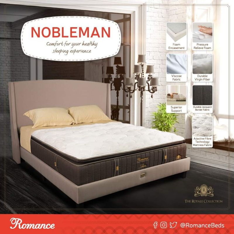 SPRING BED NOBLEMAN TERBARU SPRING BED ORISINIL.SPRING BED ROMANCE KASUR ROMANCE MATRAS ROMANCE SPRI