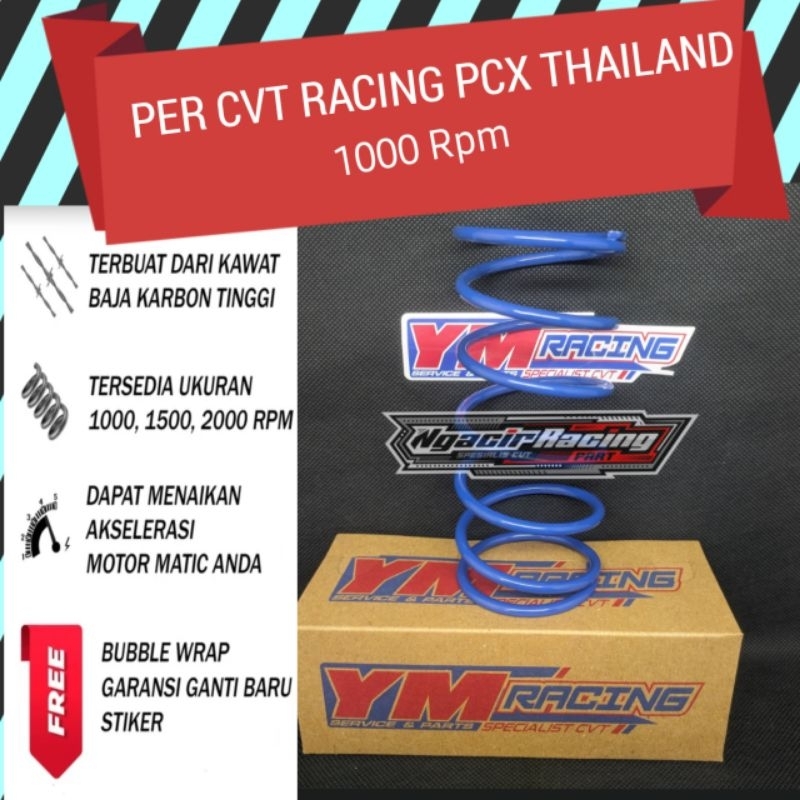 Per Cvt PCX Thailand Racing 1000 Rpm 1500 Rpm 2000 Rpm