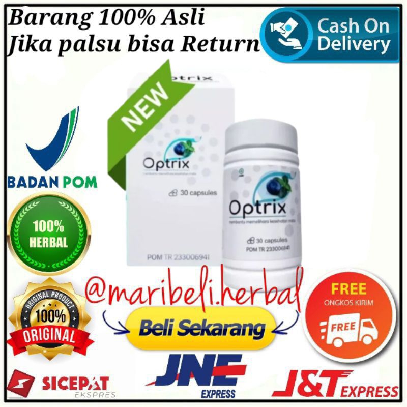 Obat Optrix Original Asli Optrix Obat Mata Minus Silinder Glukoma Herbal Terbaik