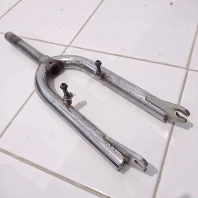 Fork OS sepeda BMX 20 Chrom Krom Tebal OVERSIZE Bekas Original Copotan