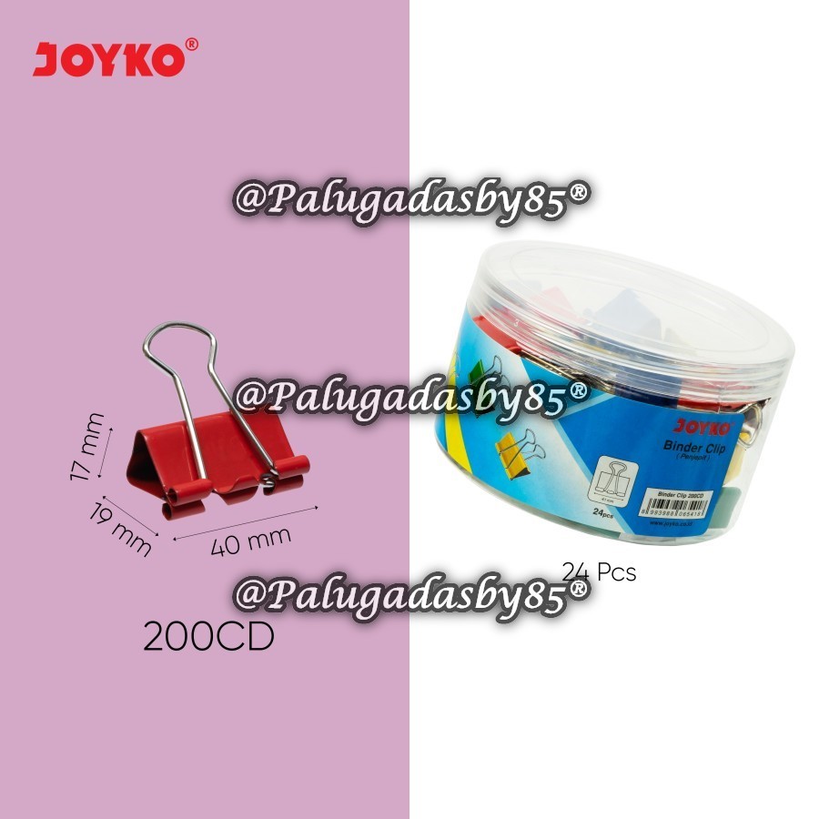 

(1 Biji) GROSIR Binder Clip Joyko 200 CD Warna / Binder Clip Klip Penjepit Kertas Joyko CD 200 / Joyko 200CD / Klip Binder Warna Joyko 200
