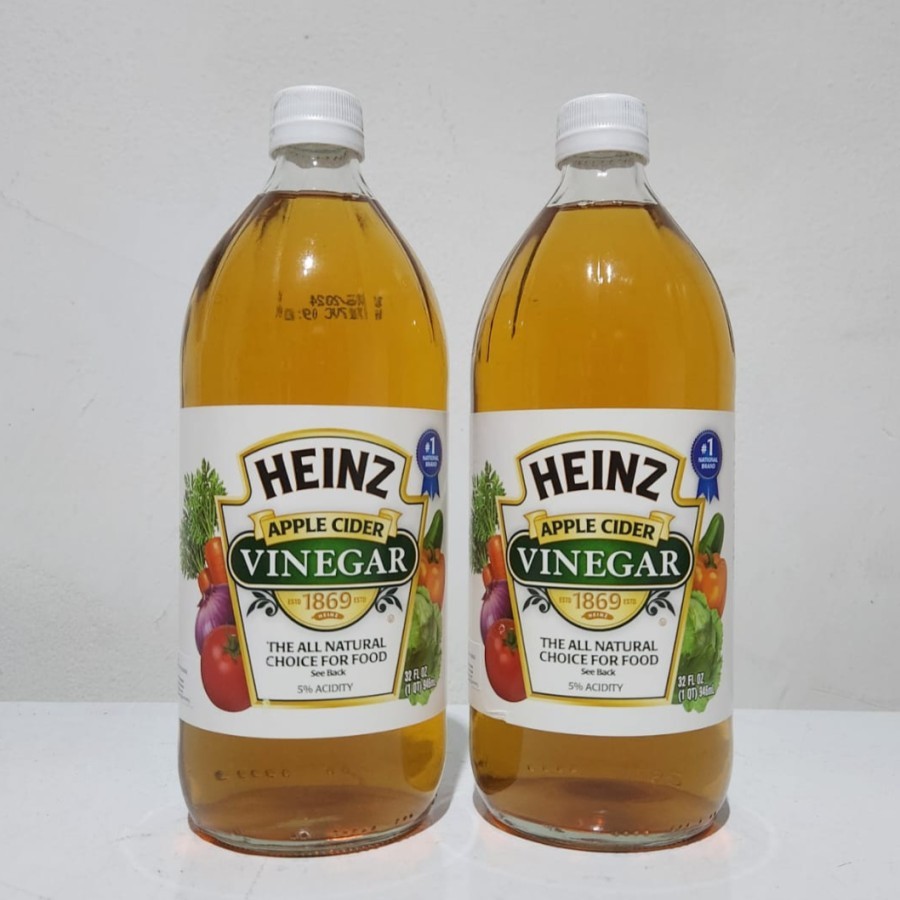 

HEINZ APPLE CIDER VINEGAR 896 ML / CUKA APEL / UKURAN 32 OZ DIJAMIN ORIGINAL GARANSI